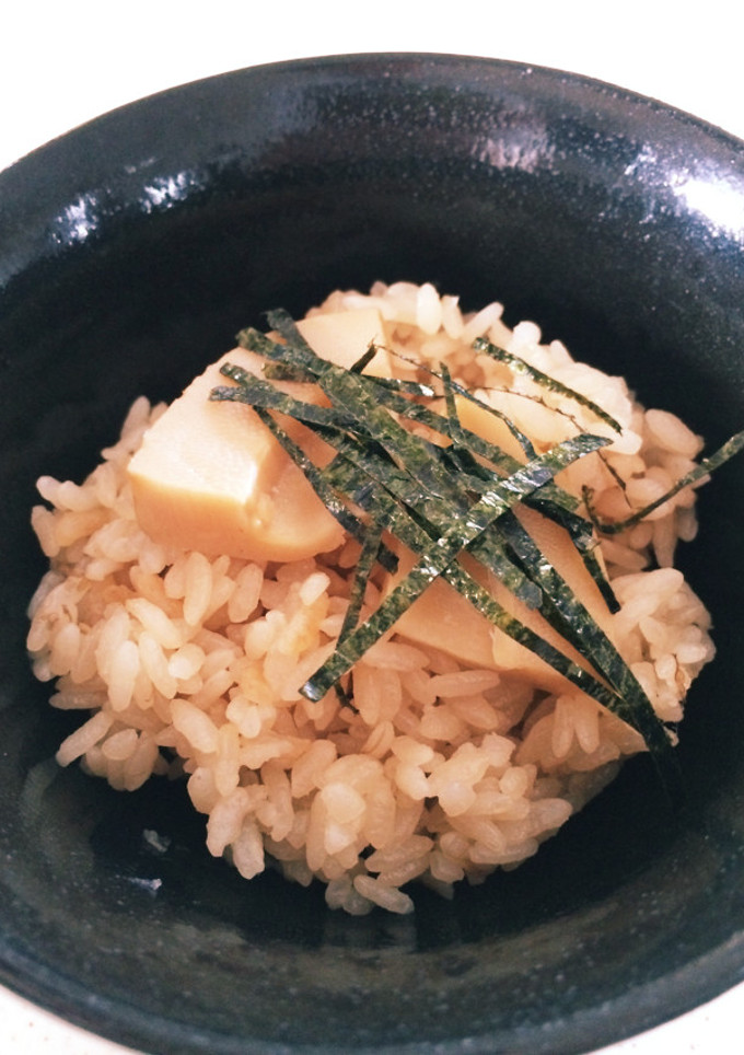 タケノコの煮物の残り物で炊込ご飯-レシピのメイン写真
