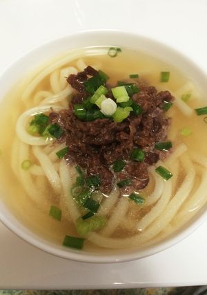 ひとりランチに♪ 肉うどん-レシピのメイン写真