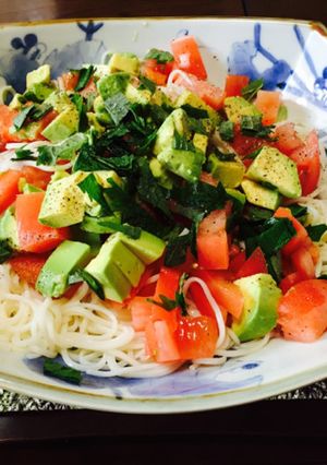 トマトとアボカドのイタリアンそうめん-レシピのメイン写真