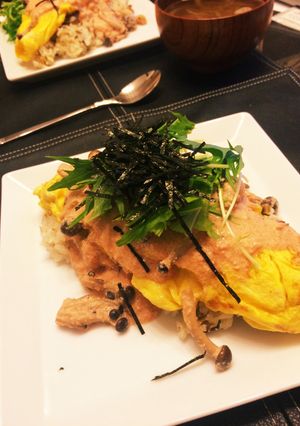 簡単和風明太クリームオムライス-レシピのメイン写真