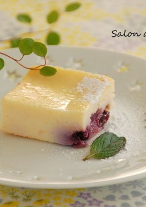 ブルーベリーのベイクドチーズケーキ♡-レシピのメイン写真