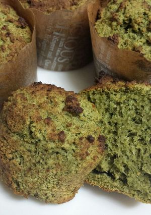 緑茶おからマフィン(サイリウム入り)-レシピのメイン写真
