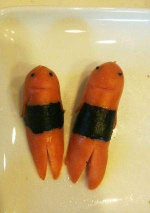 簡単☆腹巻きソーセー人-レシピのメイン写真
