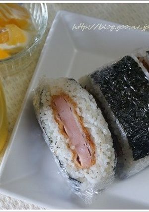 普通サイズの海苔でもおにぎらず-レシピのメイン写真