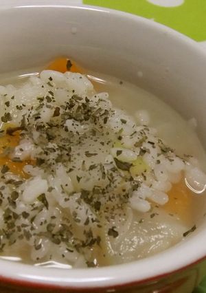 コンソメ粥～バジル風味～-レシピのメイン写真