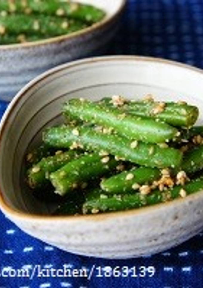 定番◎いんげんのごま和え-レシピのメイン写真