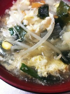 とろっふわっ◆もやしたまご中華スープ-レシピのメイン写真