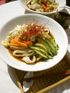 簡単♪*冷しゃぶサラダうどん*-レシピのメイン写真