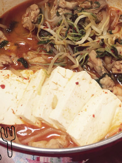 鶏と水菜ともやしの甘辛煮*-レシピのメイン写真