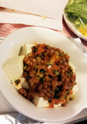 夏にピッタリ☆簡単ヘルシー納豆キムチ豆腐-レシピのメイン写真