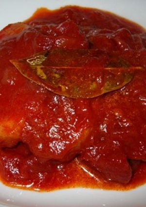 ハムステーキ・トマトソース煮-レシピのメイン写真
