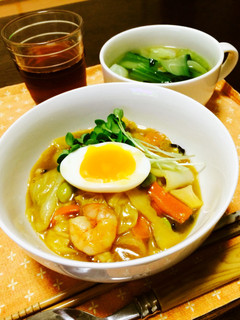 たまには…カレーでホットな中華丼!!-レシピのメイン写真