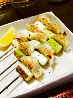 塩で頂く〜肉焼売のネギマ焼き!-レシピのメイン写真