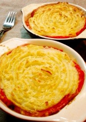 冷食ハンバーグdeシェパードパイ風♬-レシピのメイン写真