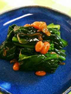 めかぶと納豆のほうれん草あえ-レシピのメイン写真