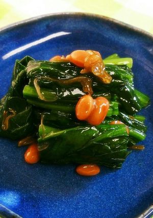 めかぶと納豆のほうれん草あえ-レシピのメイン写真