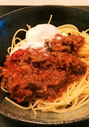 コストコ三種の神器でミートソースパスタ-レシピのメイン写真