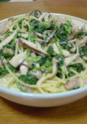 ほうれん草とチキンのクリームスパ☆-レシピのメイン写真