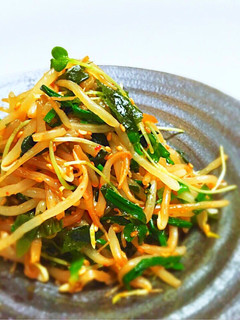 簡単5分で副菜✿ニラともやしのナムル-レシピのメイン写真