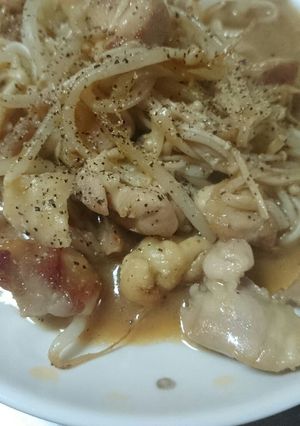豚(鶏)とえのきの味噌バター炒め-レシピのメイン写真