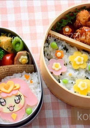 幼稚園 キャラ弁♡プリキュア パフ-レシピのメイン写真