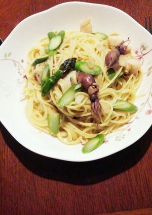 アスパラとホタテの濃厚パスタ-レシピのメイン写真