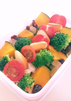 彩りばっちり❥❥野菜たっぷりヘルシー弁当-レシピのメイン写真