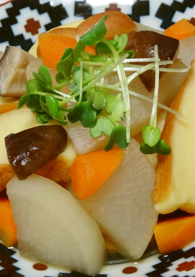 大根と人参と梅焼きの煮物-レシピのメイン写真