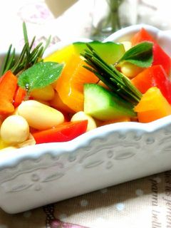 大豆とカラフル野菜の*ハーブマリネ*-レシピのメイン写真