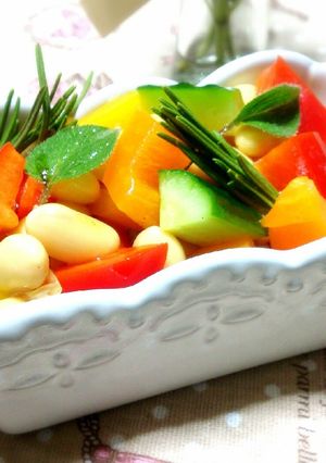 大豆とカラフル野菜の＊ハーブマリネ＊-レシピのメイン写真