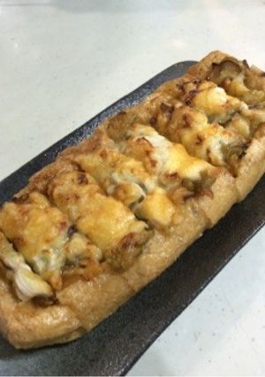 簡単！油あげ☆ネギ味噌チーズ焼き-レシピのメイン写真