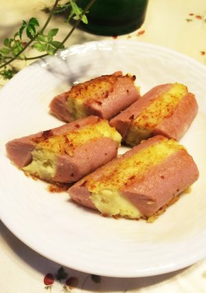 お弁当に☆魚肉ソーセージのポテトサンド-レシピのメイン写真