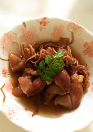 めんつゆで簡単ほたるいか煮付→イカ飯-レシピのメイン写真