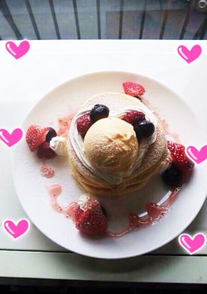 いちごのパンケーキ-レシピのメイン写真