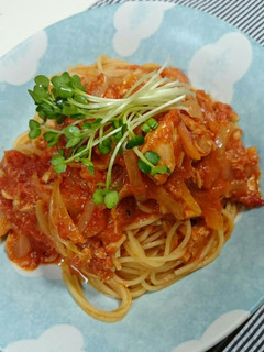 あるもんで☆ツナとトマトのシンプルパスタ-レシピのメイン写真