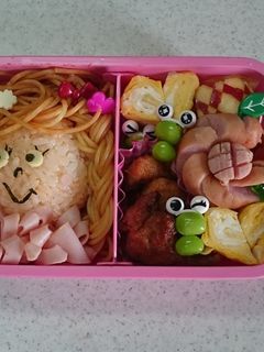 キャラ弁 パスタガール-レシピのメイン写真