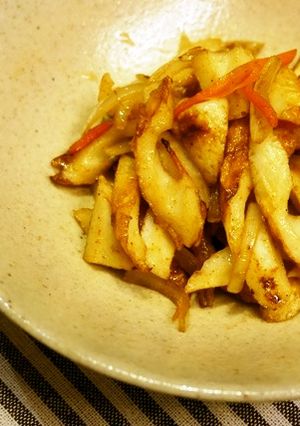 ちくわのカレーきんぴら★めんつゆで簡単-レシピのメイン写真