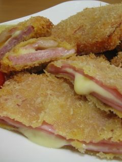 大好きな給食☆ハムとチーズのはさみ揚げ-レシピのメイン写真