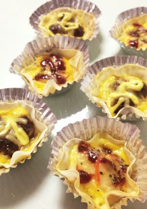 弁当に✩餃子の皮アレンジ簡単オーブン焼き-レシピのメイン写真