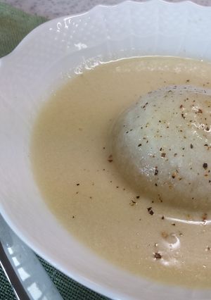 丸ごと新玉葱の豆乳ポタージュ-レシピのメイン写真