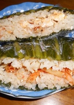 広島菜のおにぎらず-レシピのメイン写真