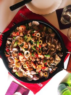 すき焼き鍋で 本格!パスタパエリア-レシピのメイン写真