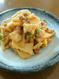 タケノコの肉味噌炒め-レシピのメイン写真