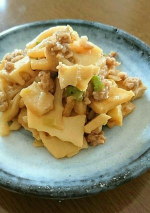 タケノコの肉味噌炒め-レシピのメイン写真