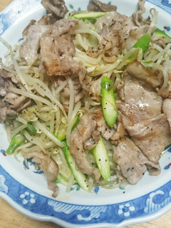 豚もやし♪アスパラも♪-レシピのメイン写真