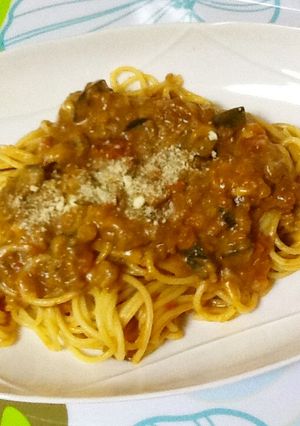 キーマカレーのリメイクパスタ♡-レシピのメイン写真