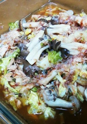 簡単♪春キャベツとしめじの柚子ポン酢蒸し-レシピのメイン写真