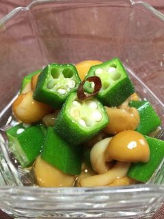 オクラとなめこのおひたし-レシピのメイン写真