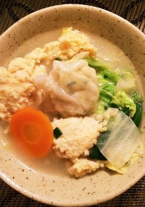 フワっフワっ♪鶏団子ワンタン-レシピのメイン写真