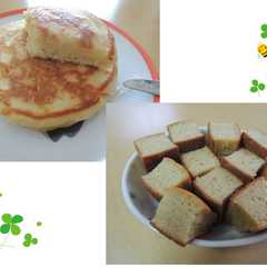 ホットケーキ＋バナナパウンド-レシピのメイン写真